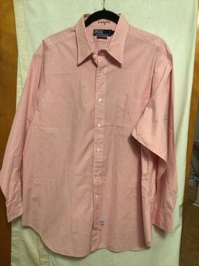 Polo by Ralph Lauren 100% cotton long sleeve dress shirt SZ 17 1/2-33”